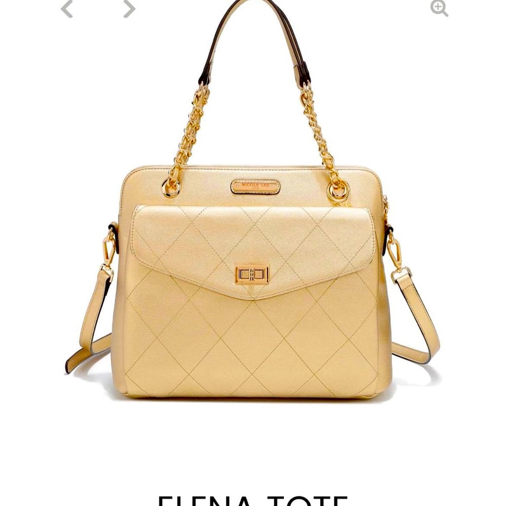 NL Gold Shoulder Bag